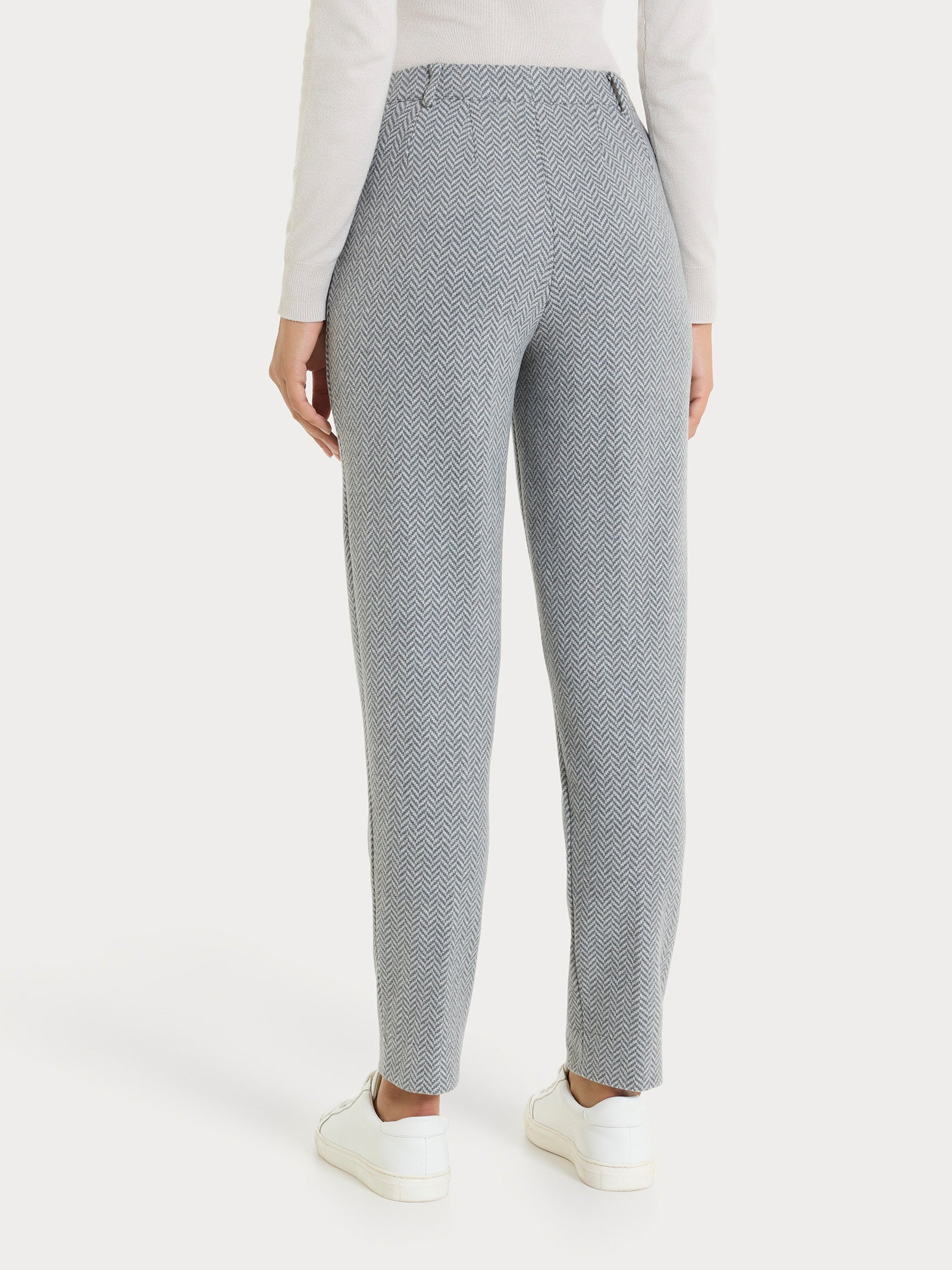 Ragno Compact Pantalone Chino Slim Eco Jacquard Fant.Grigio Mel.