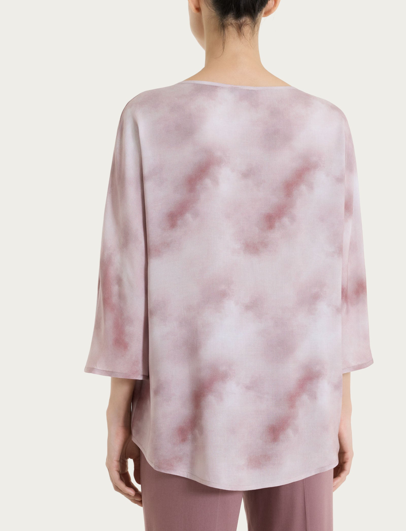 Ragno EcoSeta Blusa Fantasia Grigia Manica 3/4
