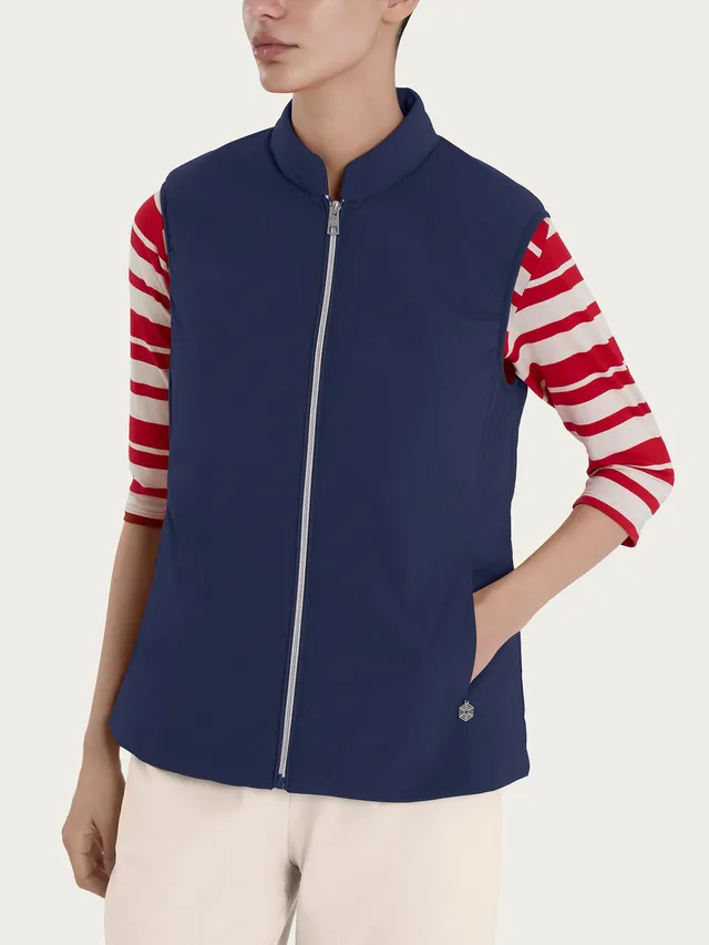 Ragno Comfort Gilet piumerino smanicato 100g Navy