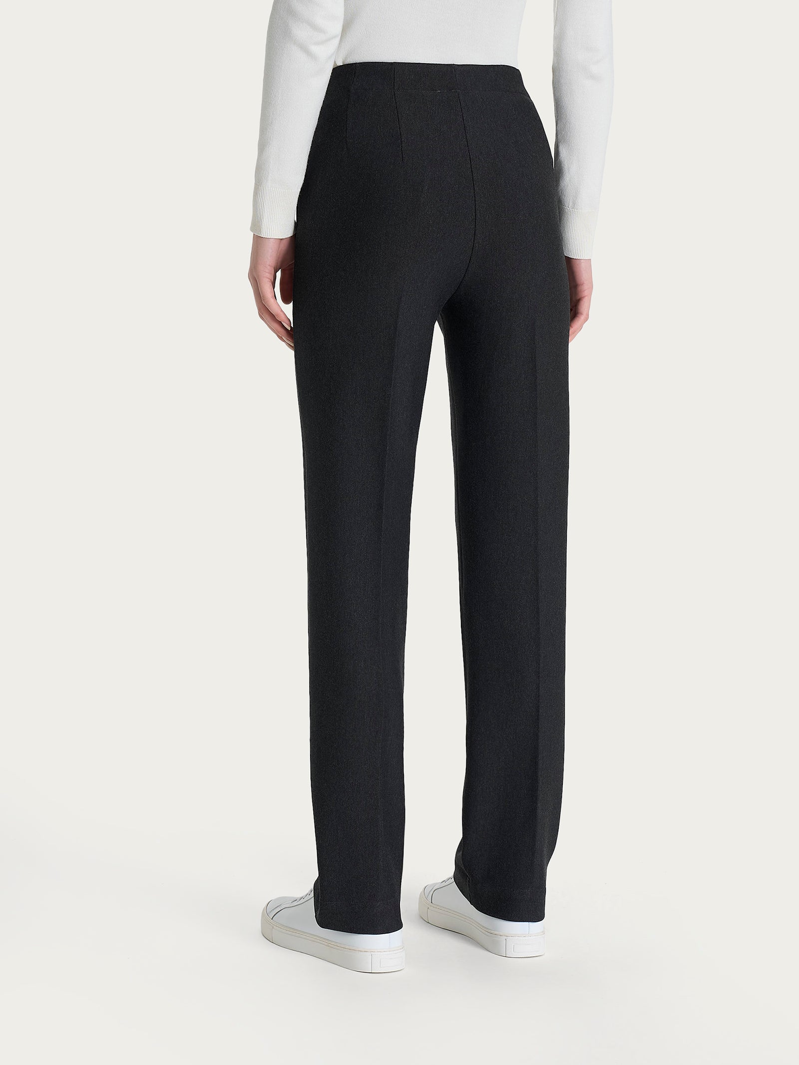 Ragno Gem pantalone dritto compact elasticizzato Oscuro Mel