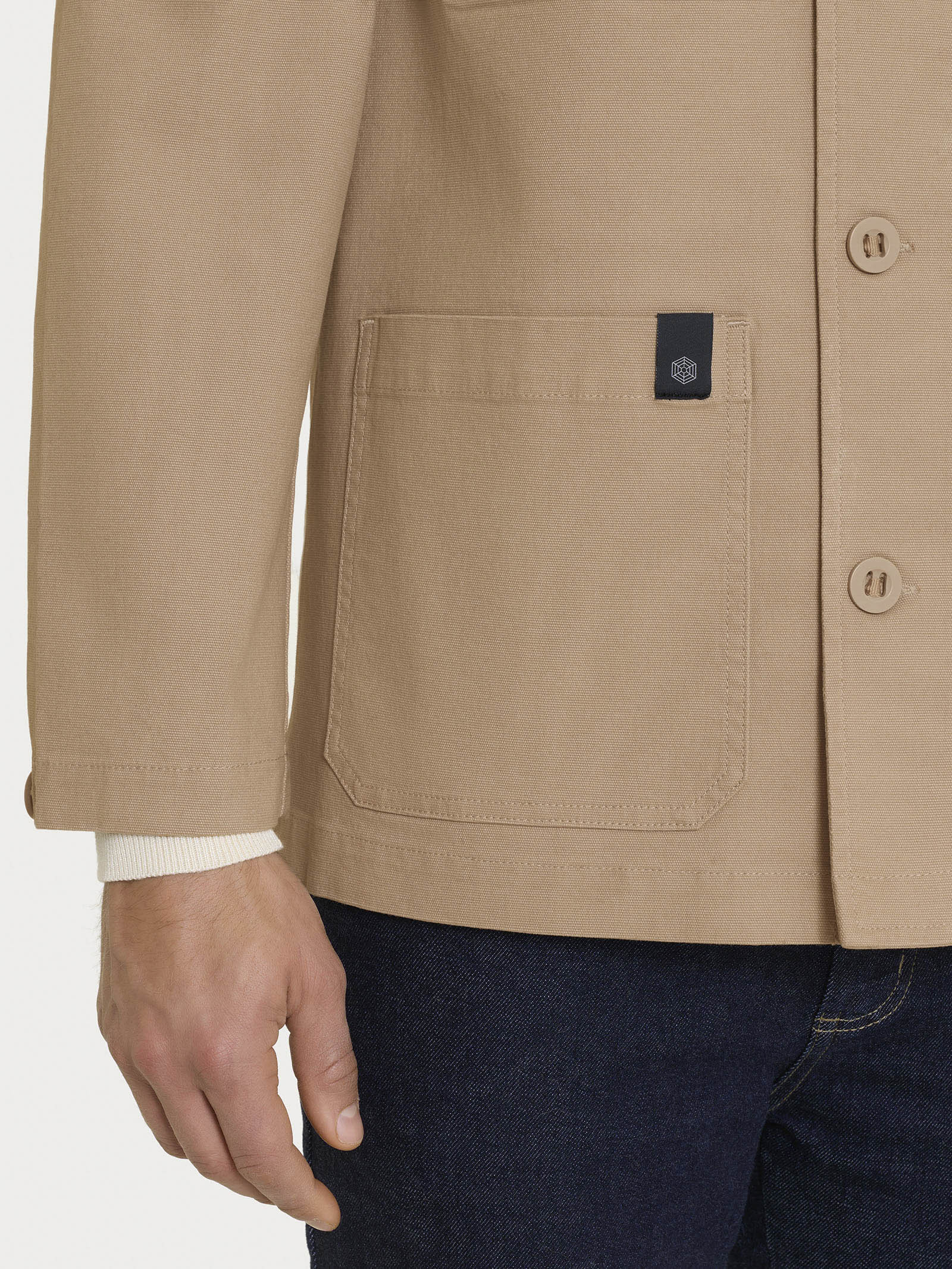 Ragno Compact giacca utility Canvas Stretch Tiger's Eye uomo