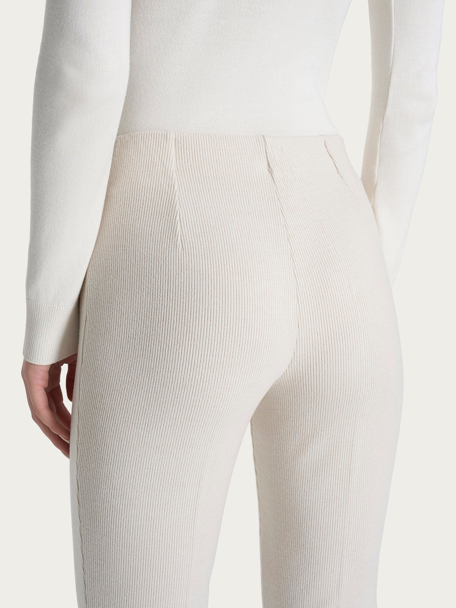 Ragno Velvet Pantalone Sigaretta Champignon Viscosa