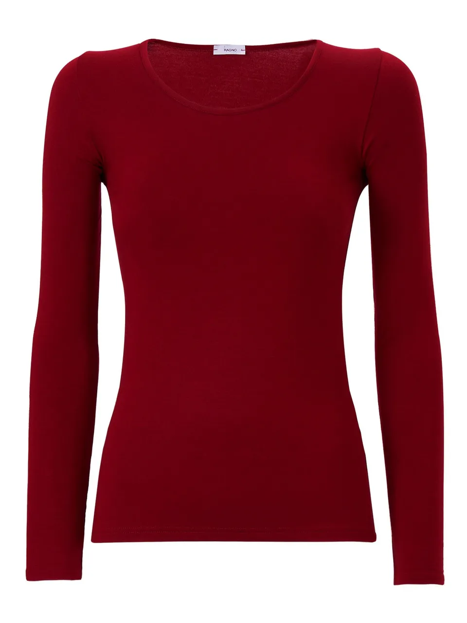 Ragno Eco Viscosa Maglia Girocollo Amarena Donna