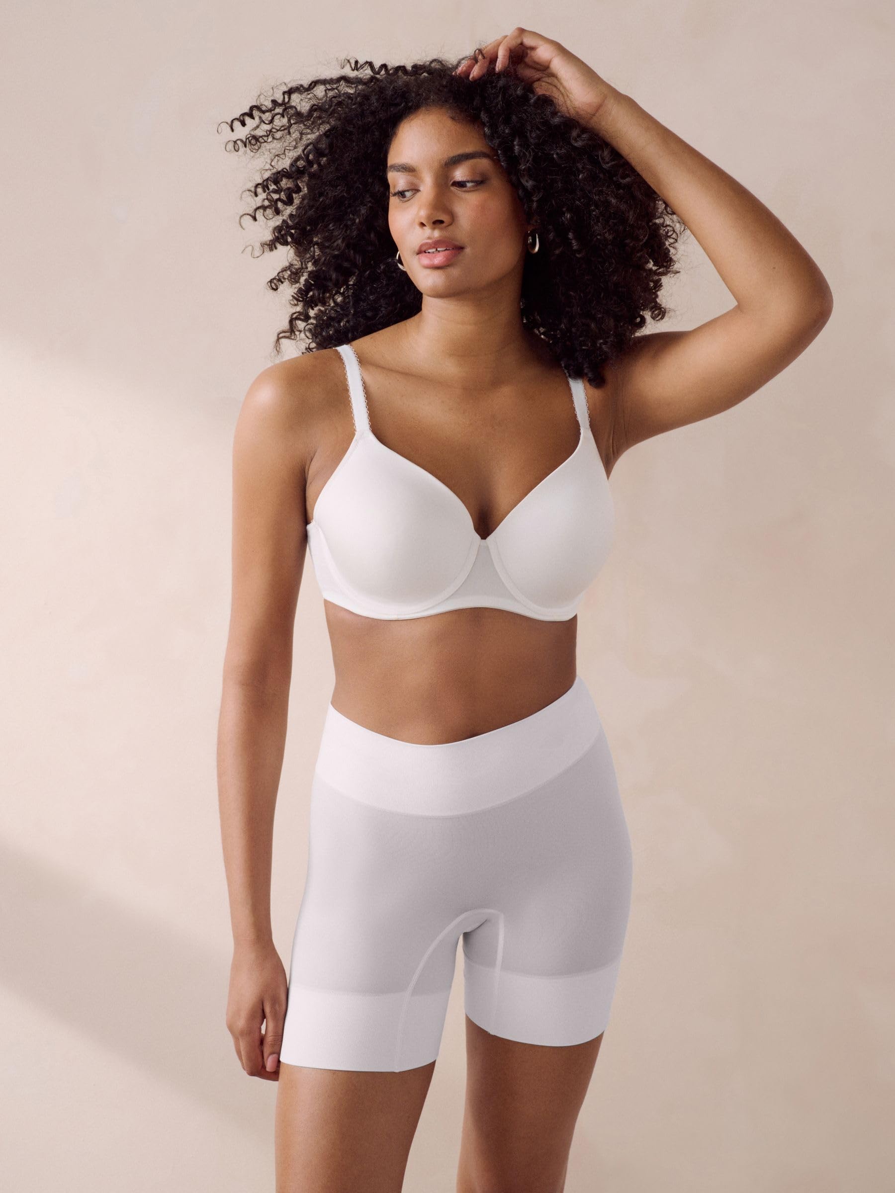 Next shorts modellanti anti-irritazione 2 paia nude bianchi