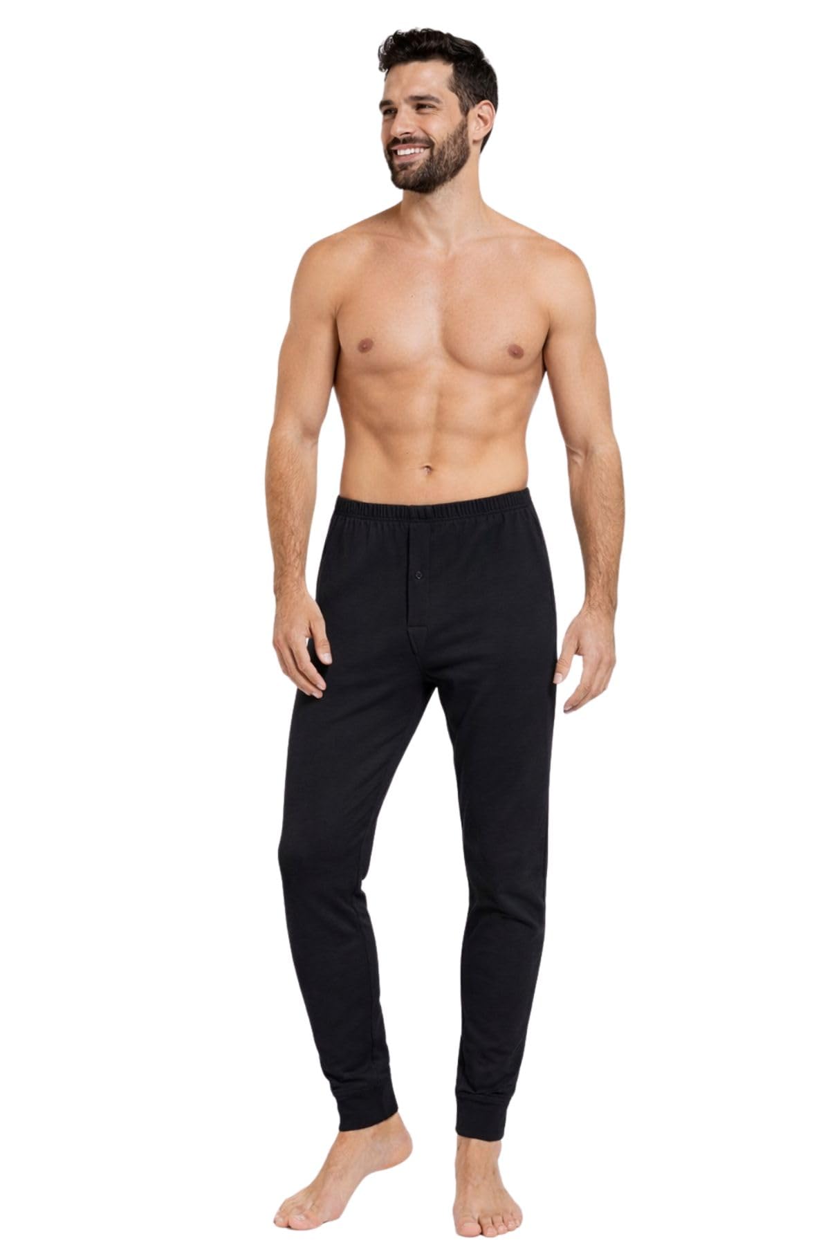 Lady C Calzamaglia Lunga Uomo Cotone Interlock Bianca S Termica