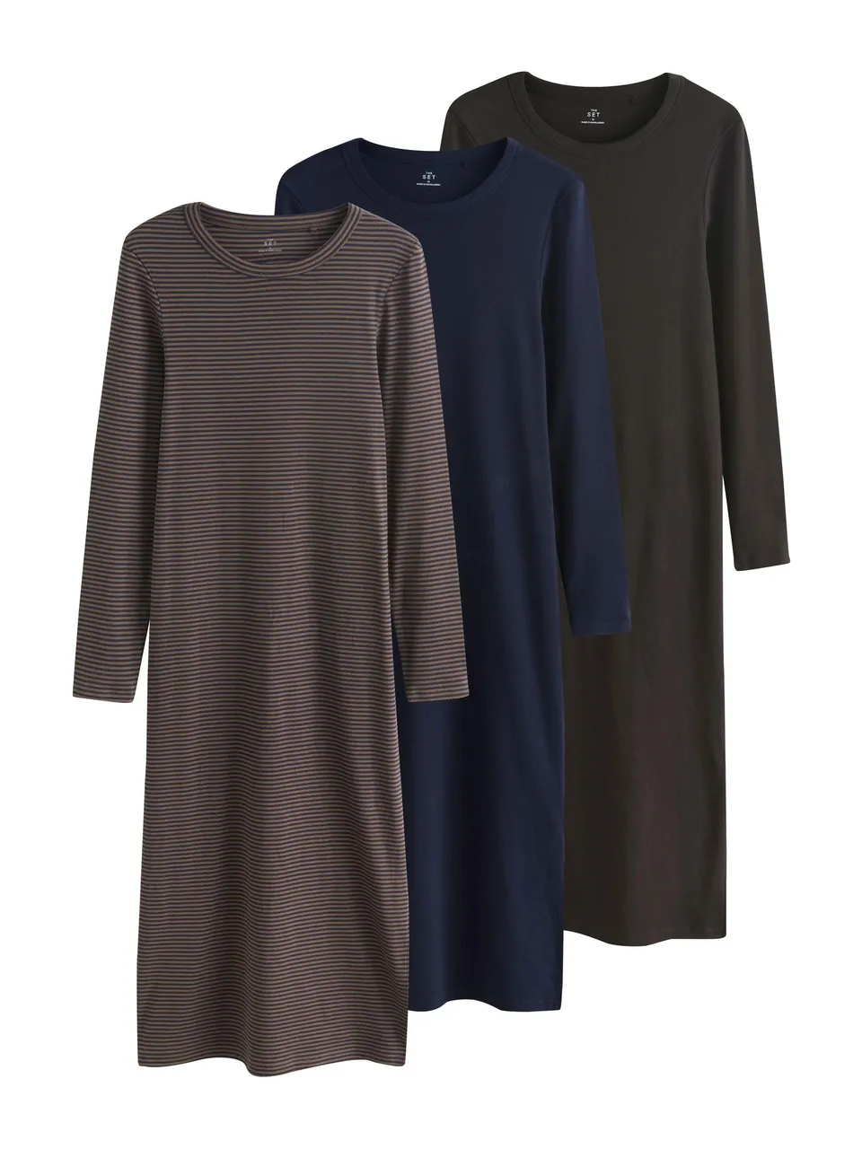 Next The Set Vestito Midi Costina Donna Confezione 3 Pezzi