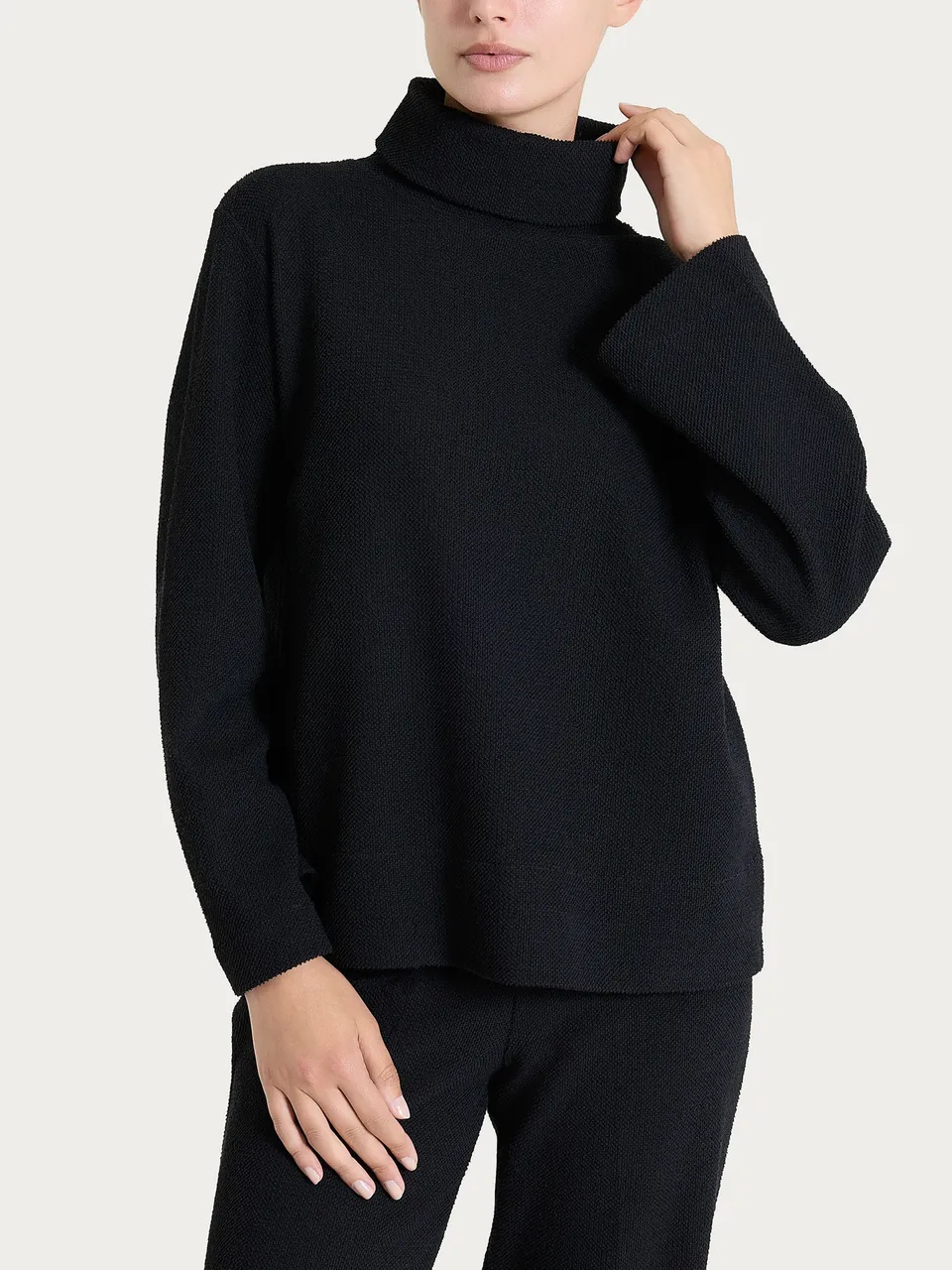 Ragno Japanese Fleece felpa ciambella nera