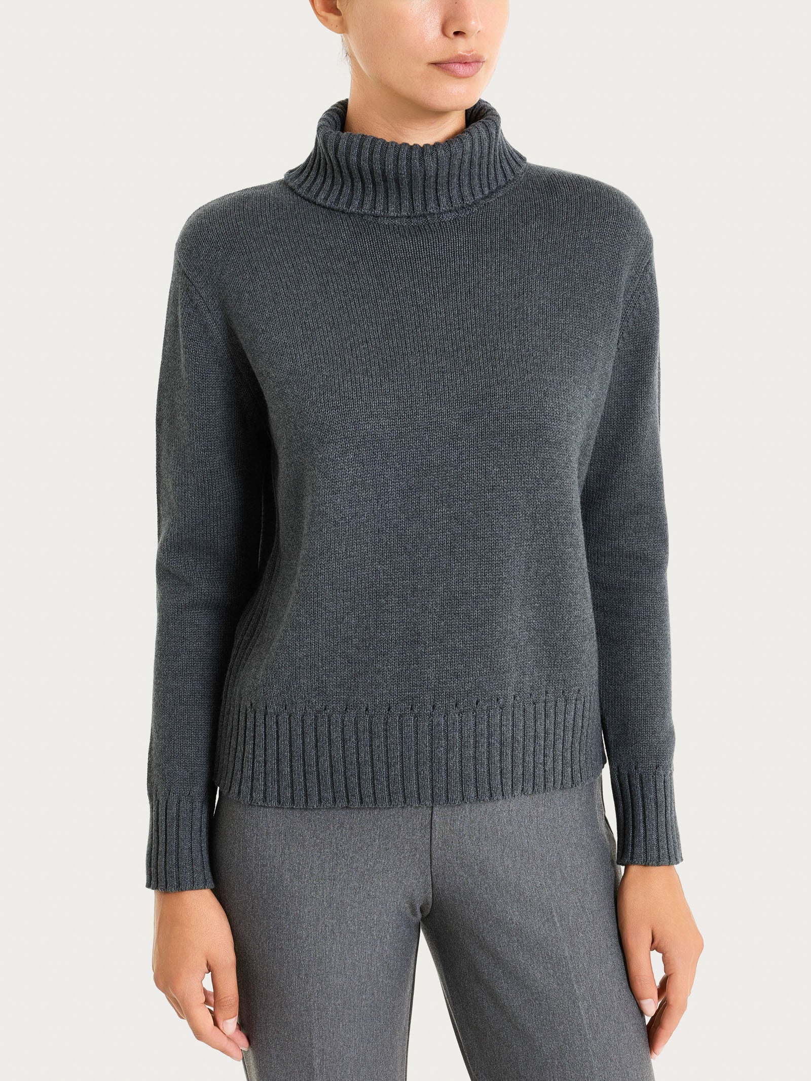 Ragno Winter Cotton dolcevita cotone Ardesia Mel.