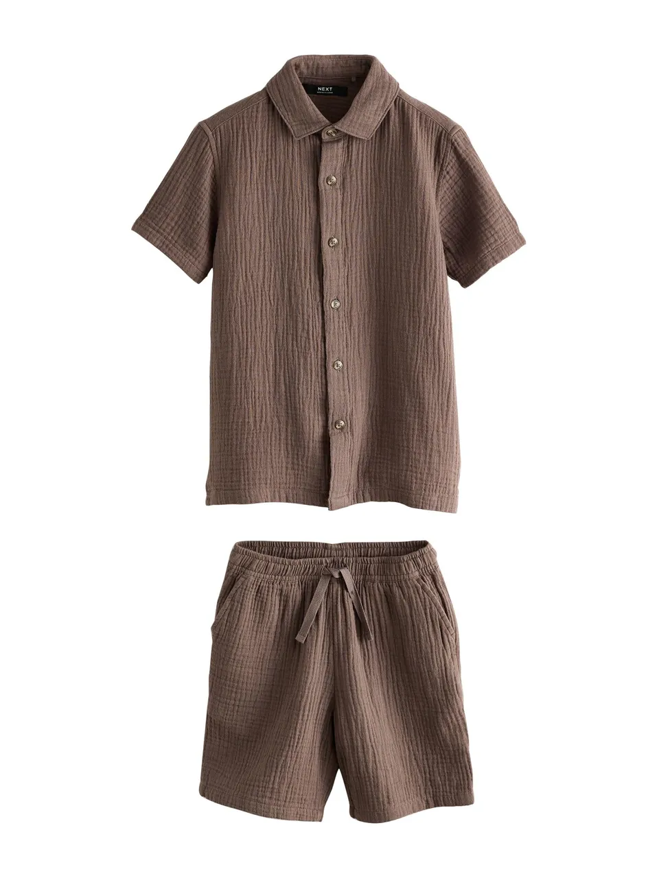 Next Completo Camicia Doppia Trama Shorts Bambino 128