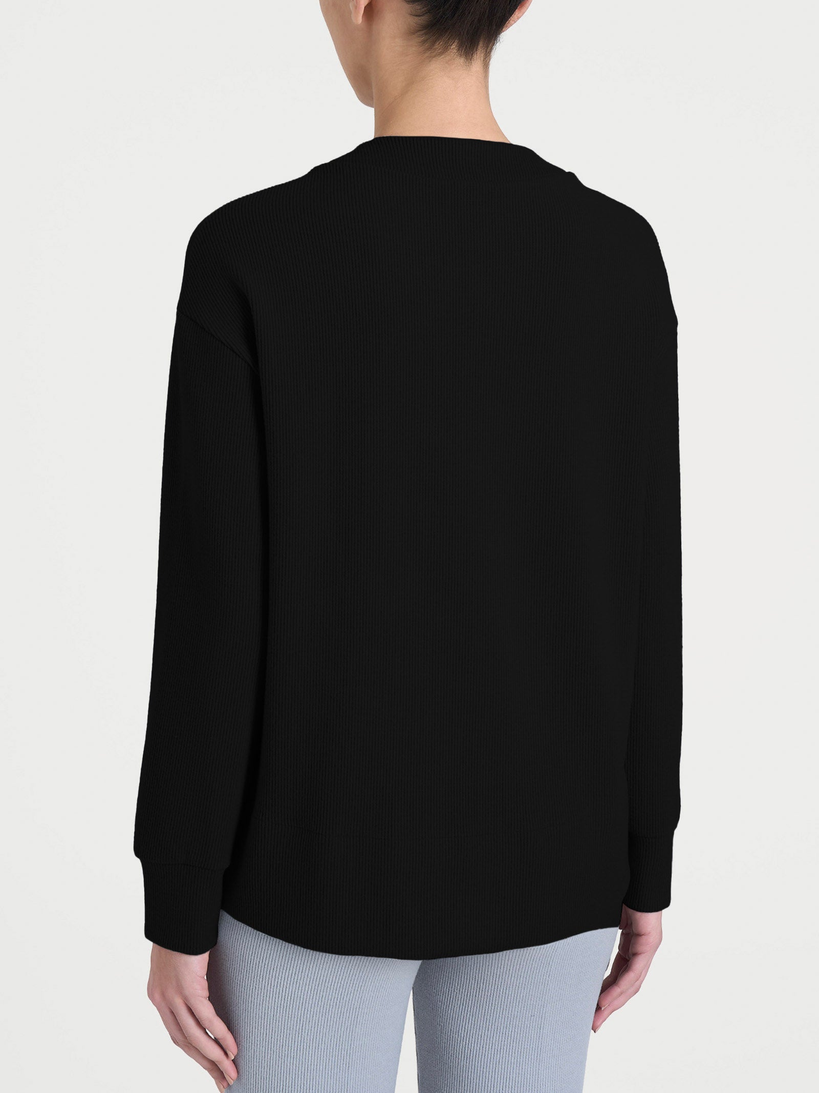 Ragno Velvet Felpa Girocollo Nero calda