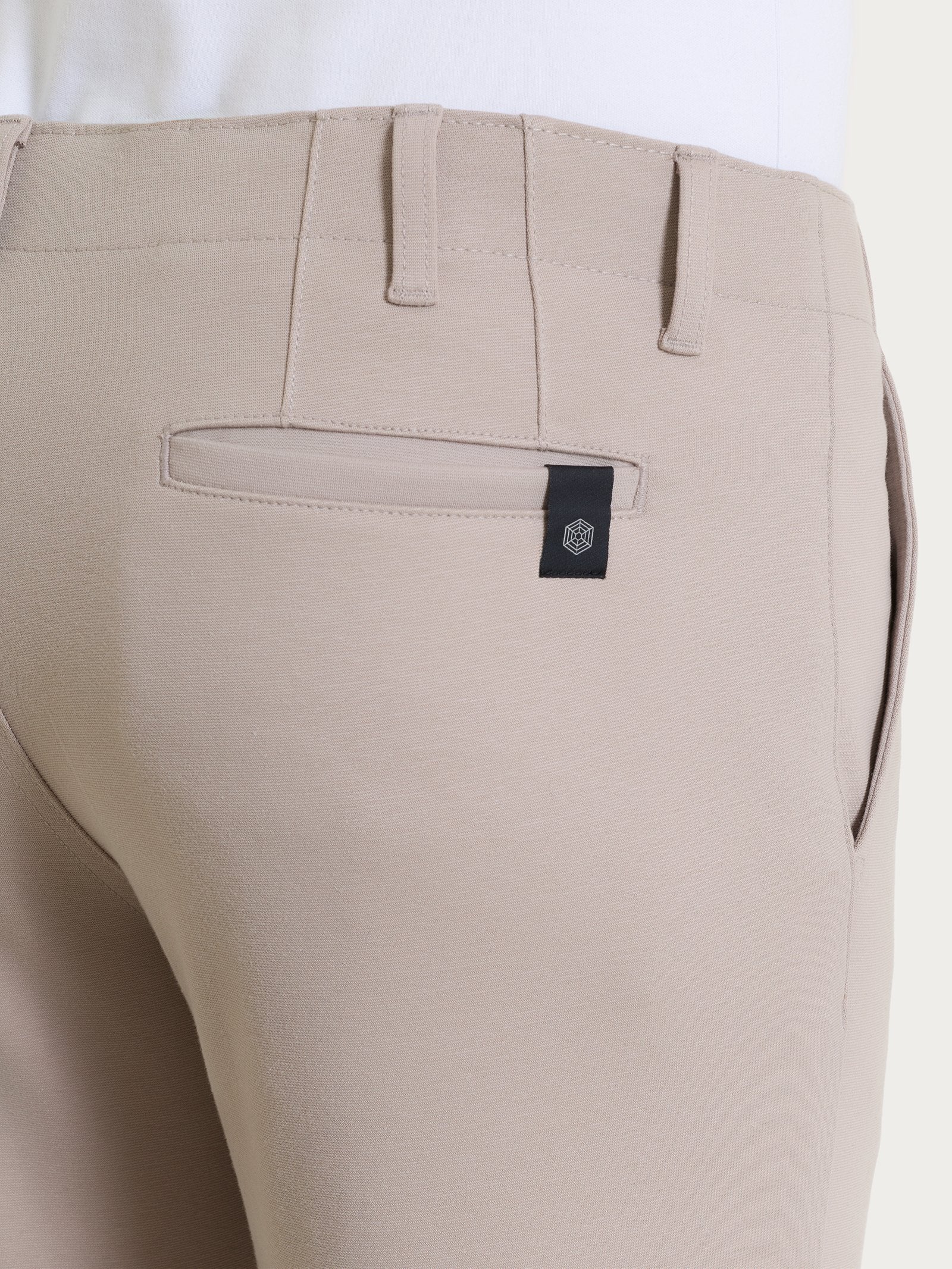 Ragno Cotton Compact The Chino Pantalone String con Tasche