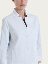 Ragno Satin Power Blazer Corto giacca bianco satin elasticizzato