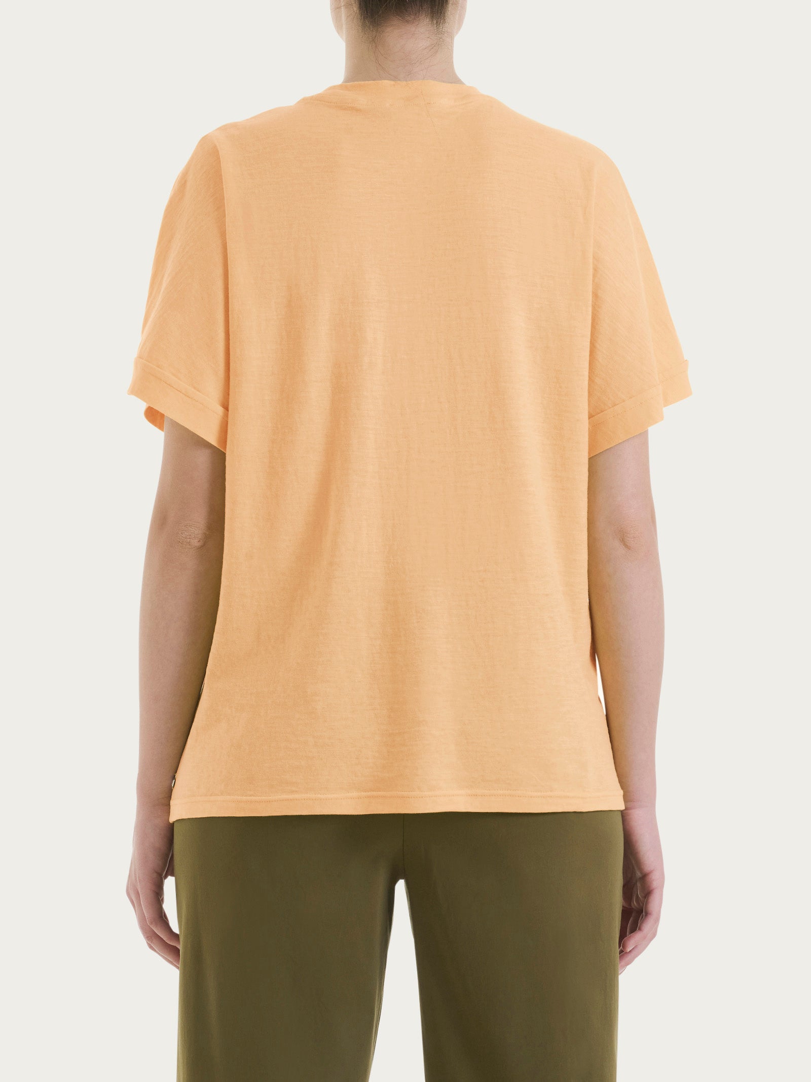 Ragno Slub Jersey Maglietta manica over Peach Cobbler
