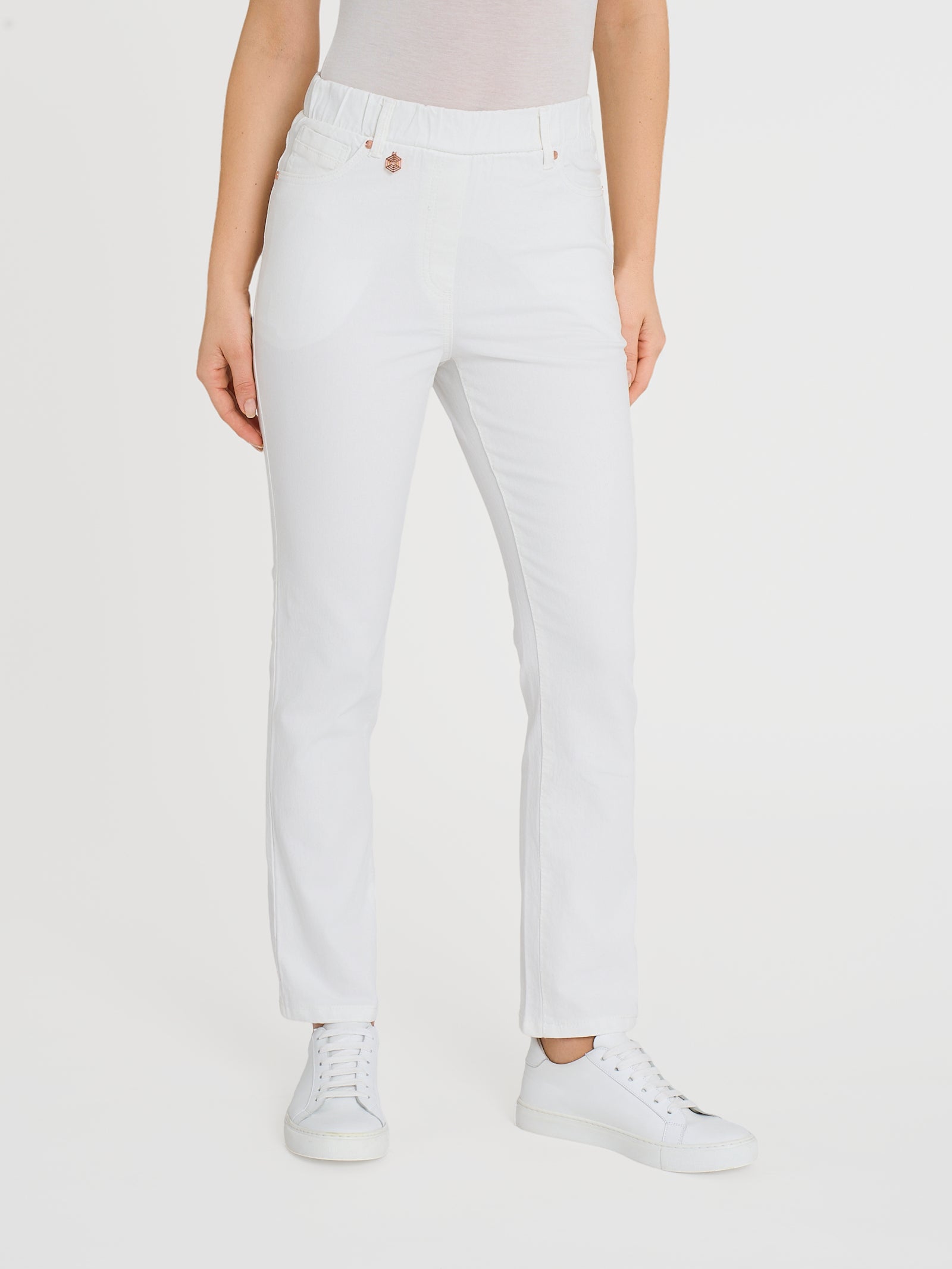 Ragno Super Denim jeans dritti donna Bianco leggeri