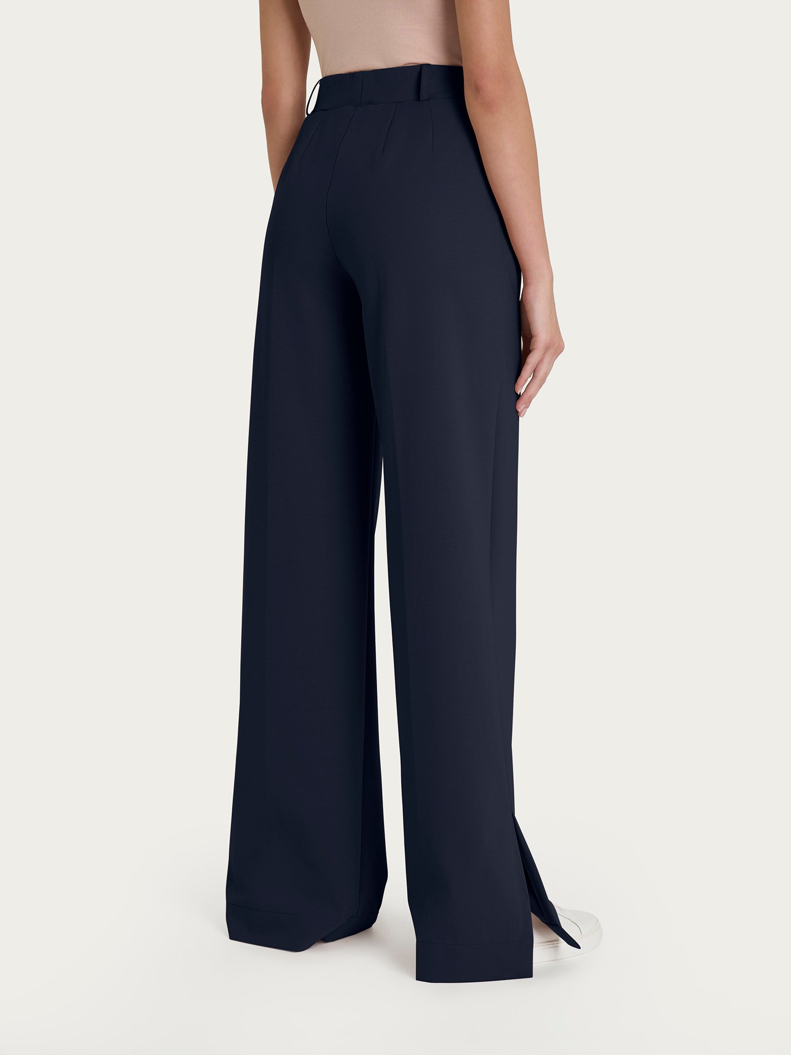 Ragno Compact Light The Wide Leg Pantalone Palazzo Bleu Tasche