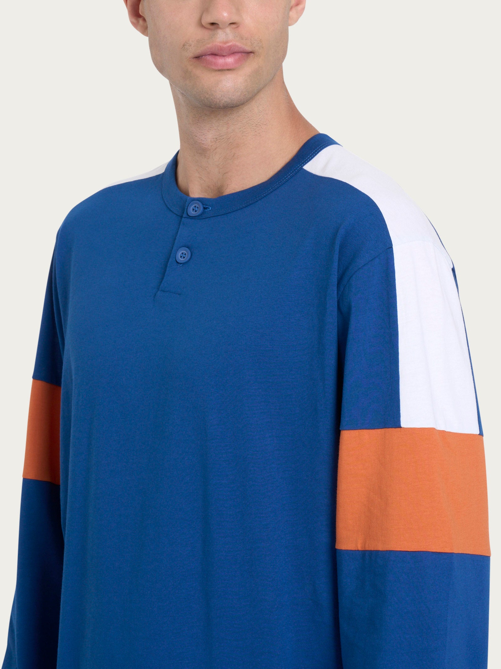 Ragno Jersey Cotone Pigiama Lungo Uomo Navy Peony