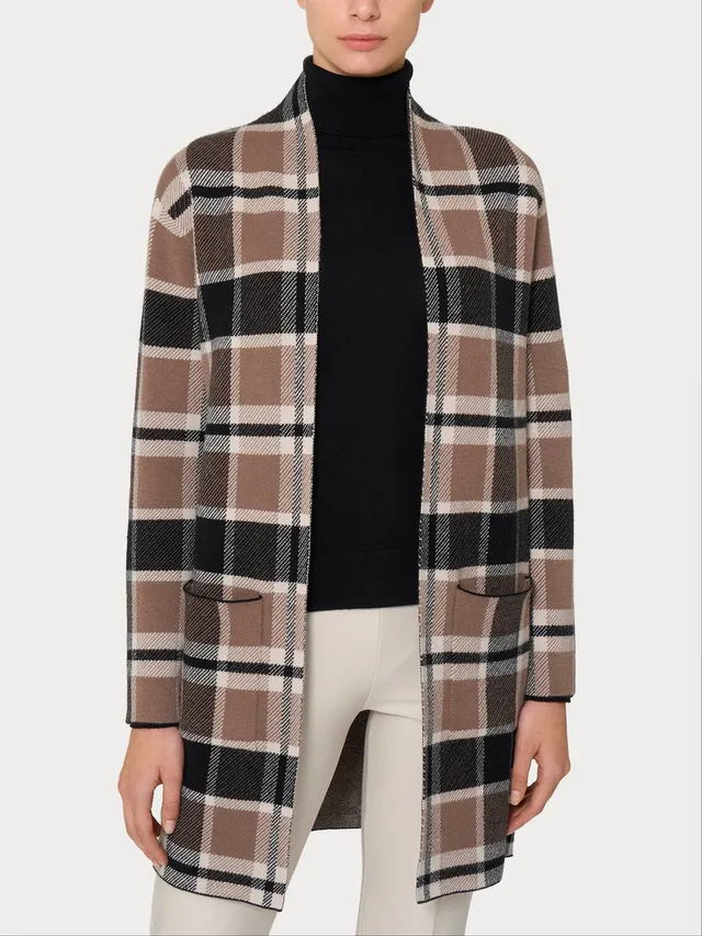 Ragno Four Seasons cardigan lungo Super Soft pine bark