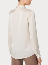 Ragno EcoSeta camicia raso bianca Champignon