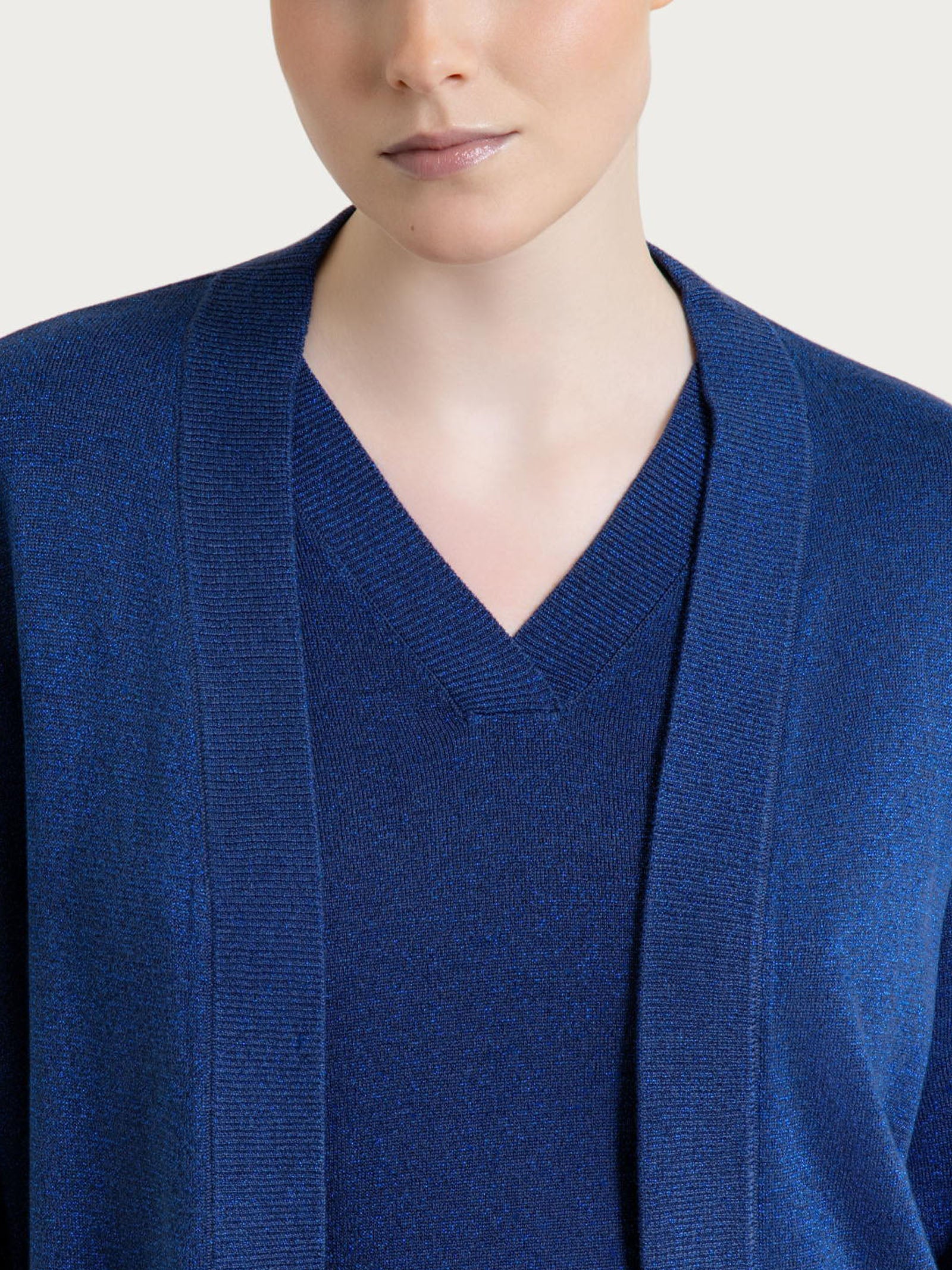 Ragno Summertime Cardigan Aperto Oceana lurex leggero