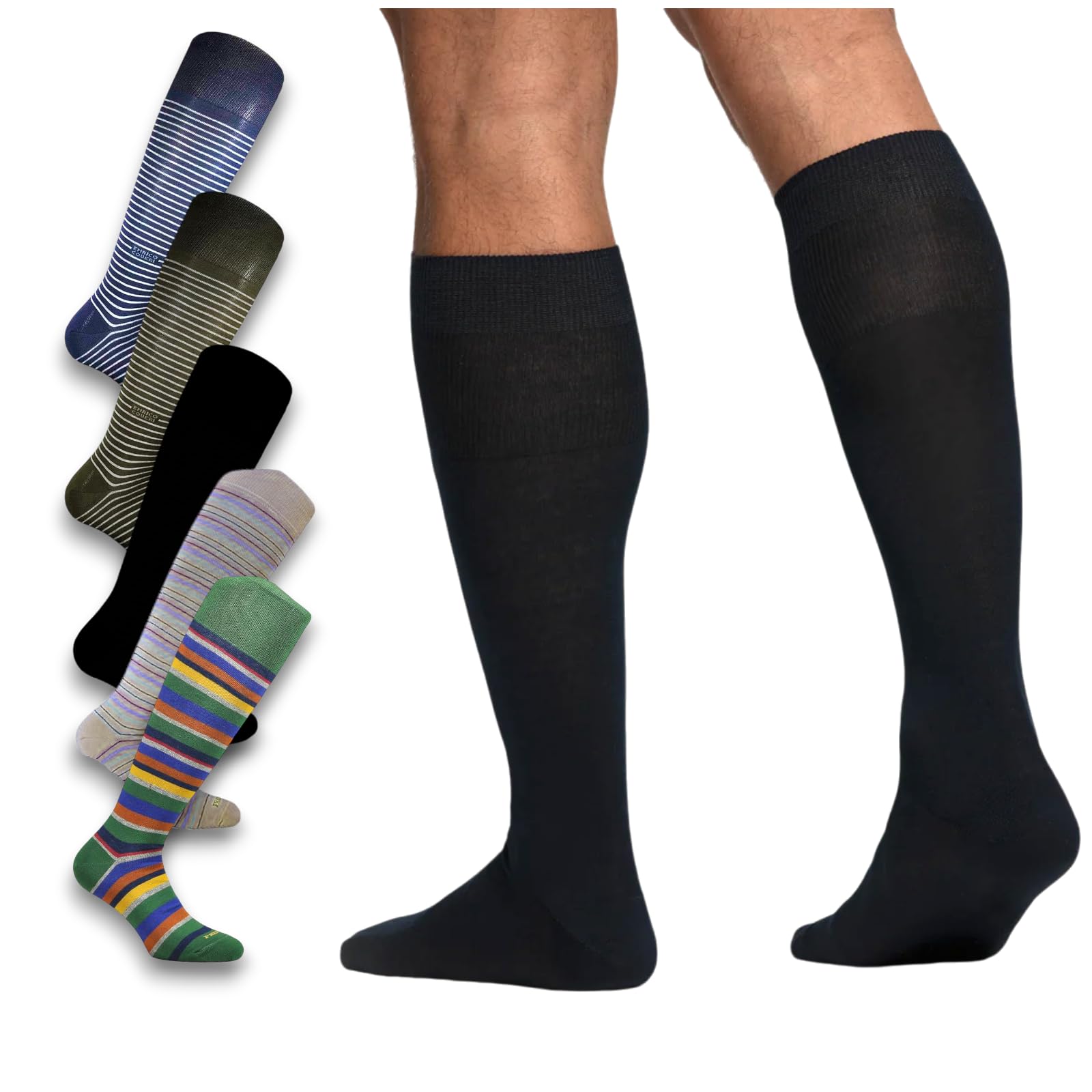 Lady C calzini uomo cotone elasticizzato 5 paia fantasia