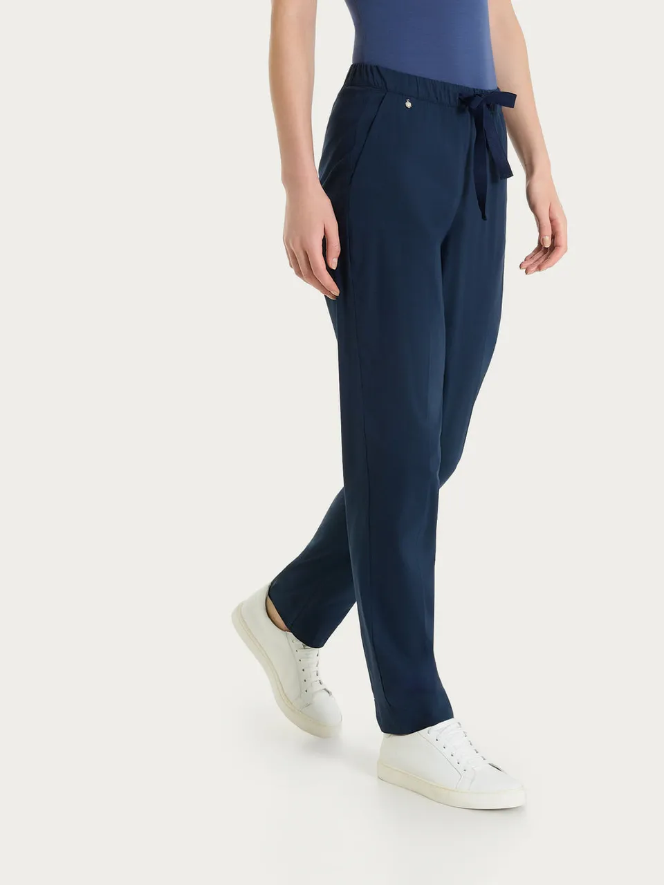 Ragno Super Fresh Pantaloni Jogger Donna Blu Cotone