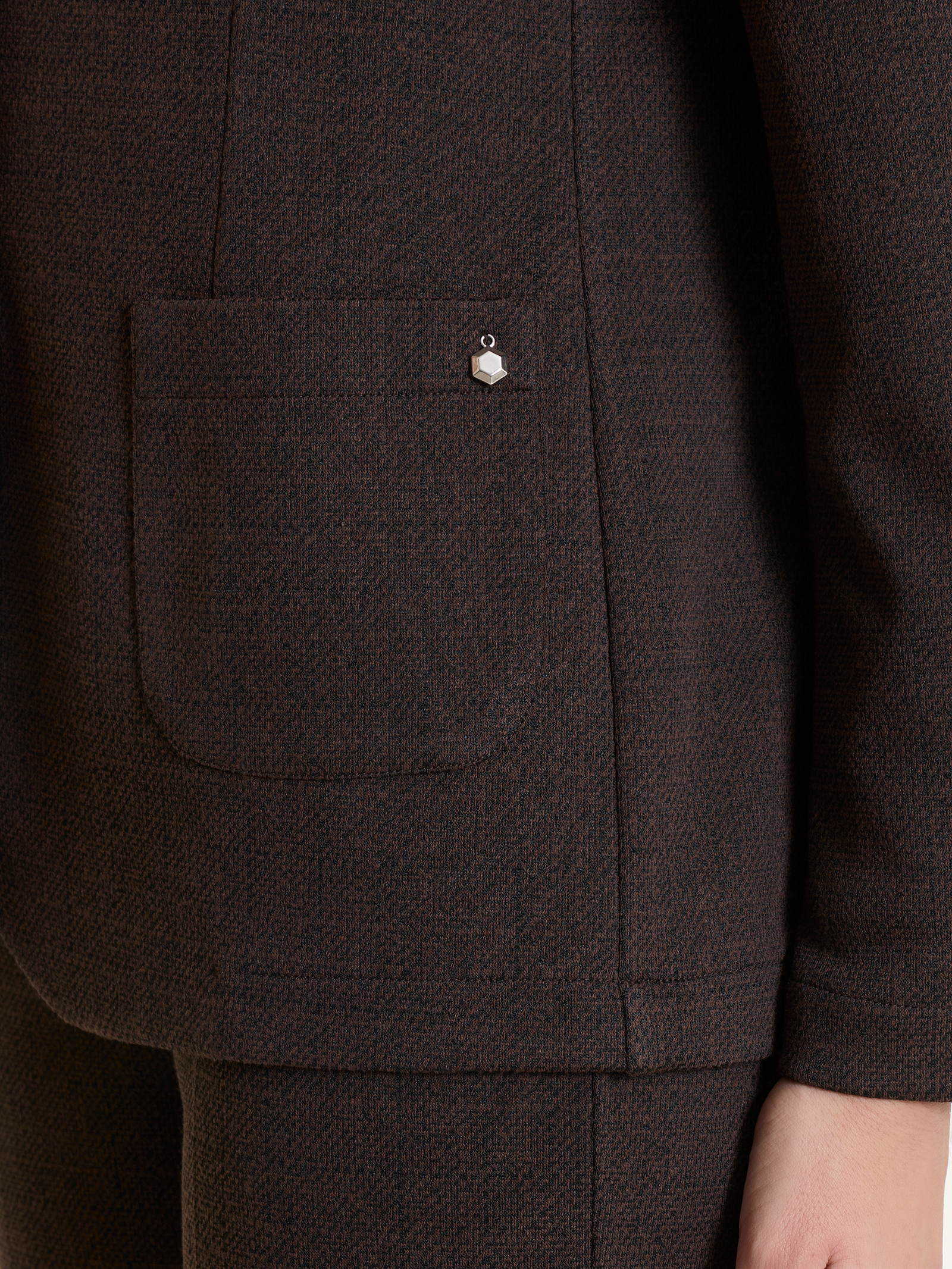 Ragno Compact blazer giacca donna marrone tweed 2 bottoni