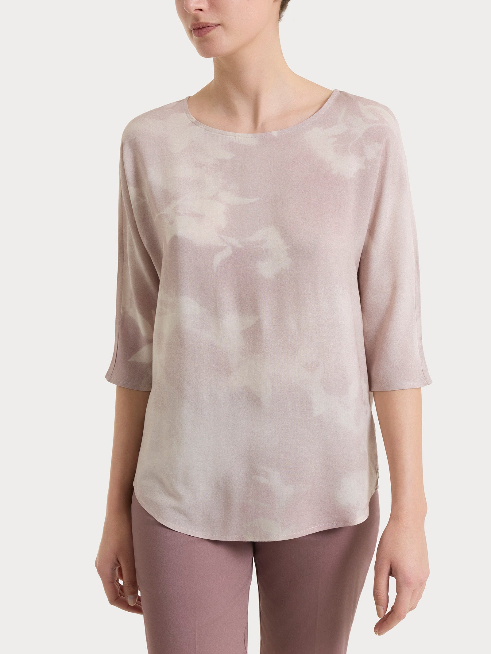 Ragno EcoSeta Blusa Manica 3/4 Champignon in viscosa