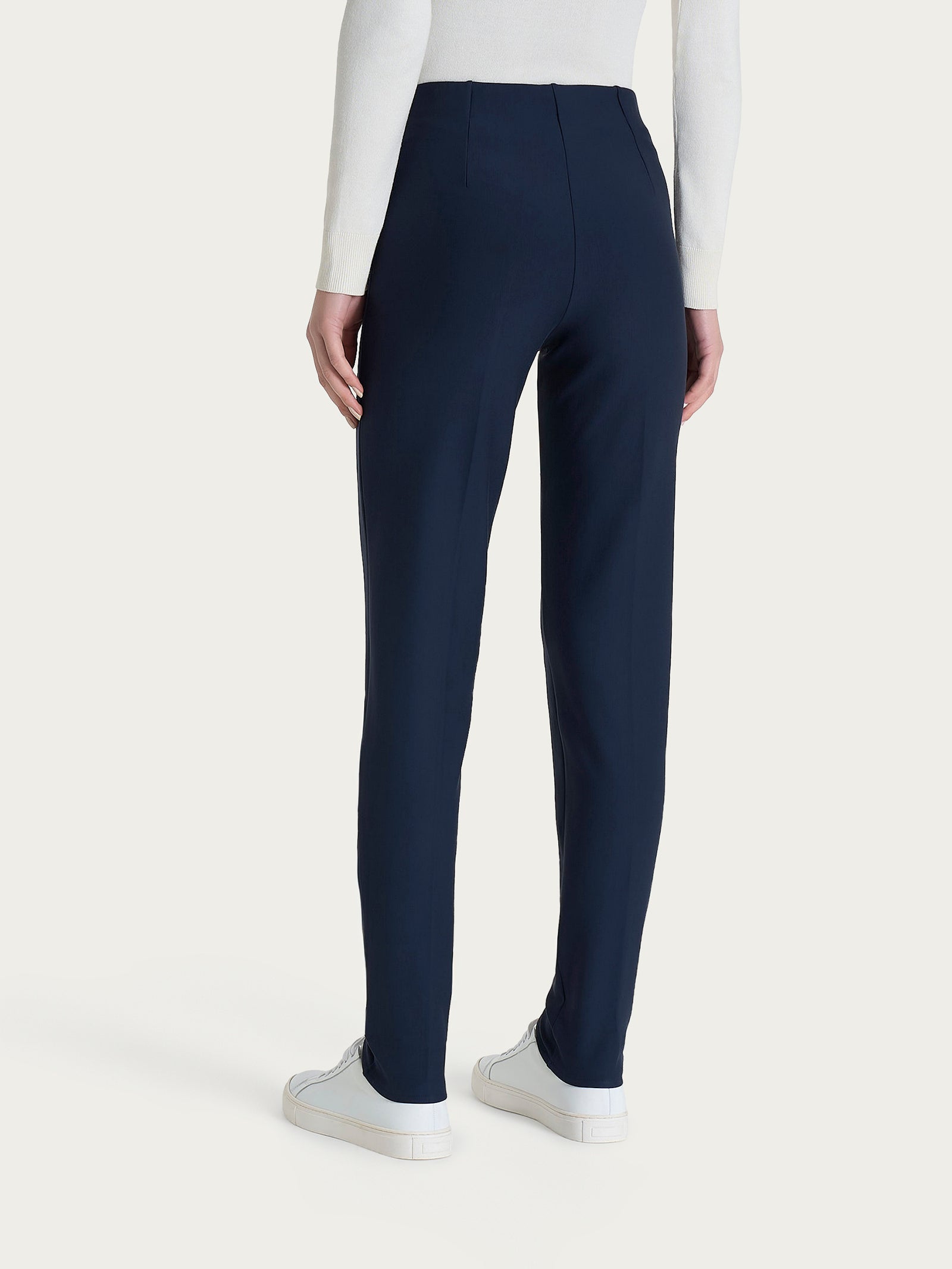 Ragno Compact pantalone sigaretta risvolto Persia