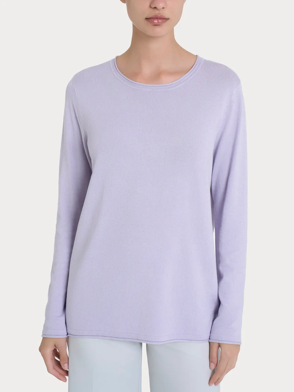 Ragno Summertime Girocollo Manica Lunga Maglione Thistle leggero