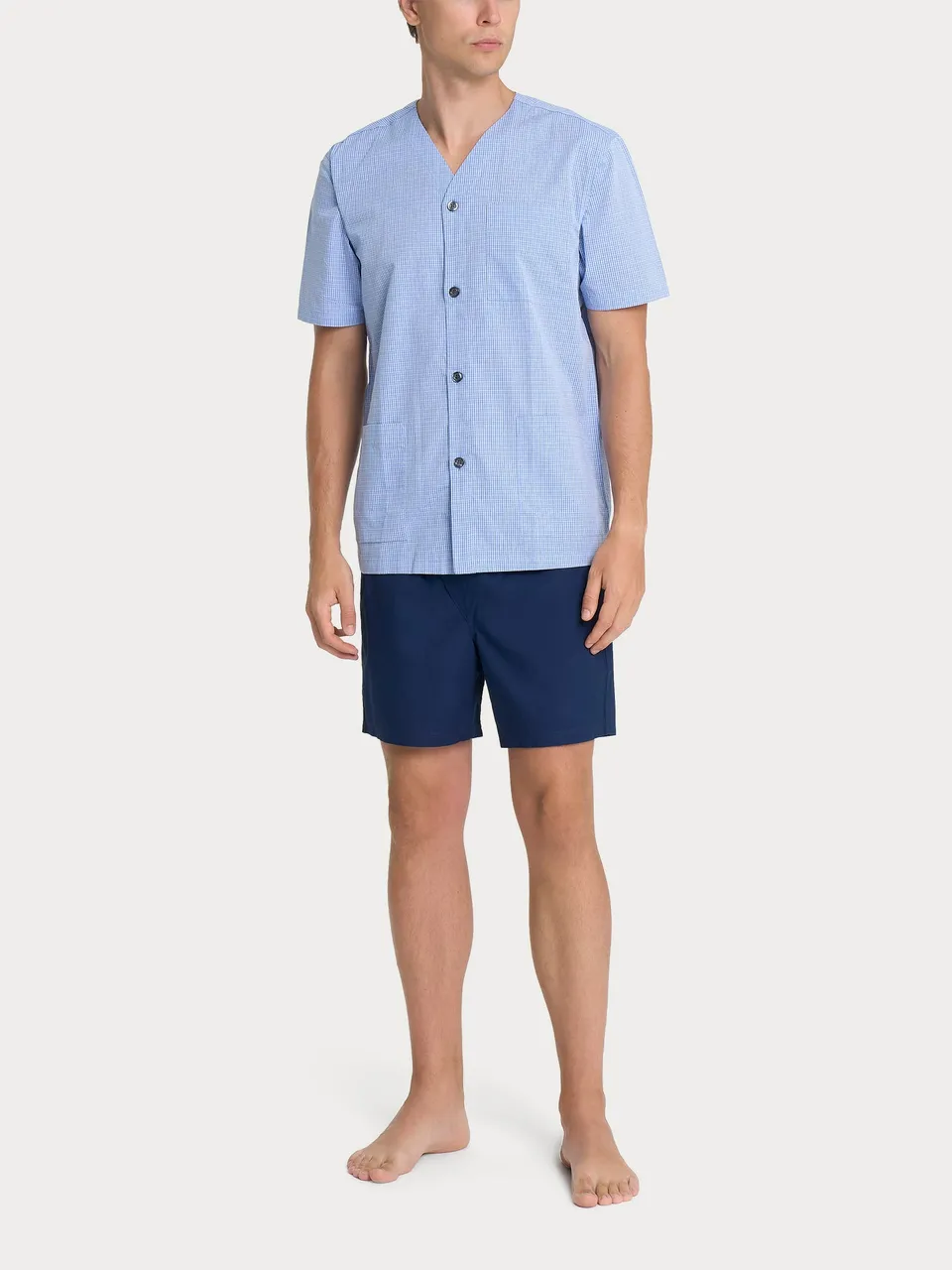 Ragno Jersey Cotone Pigiama Corto Aperto Heather cotone