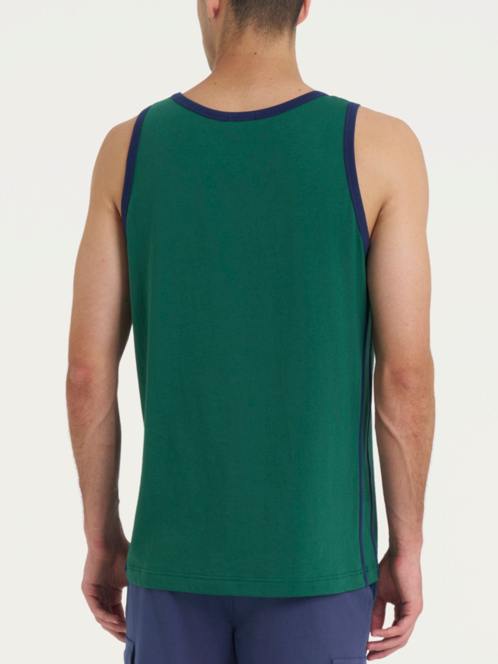 Ragno Jersey Canottiera Spalla Larga cotone Posy Green