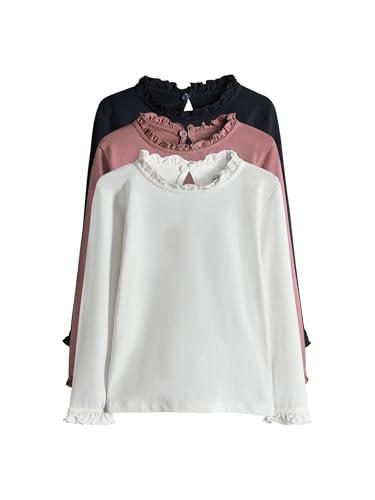 Next The Set Magliette Bambina Manica Lunga x3 Volant
