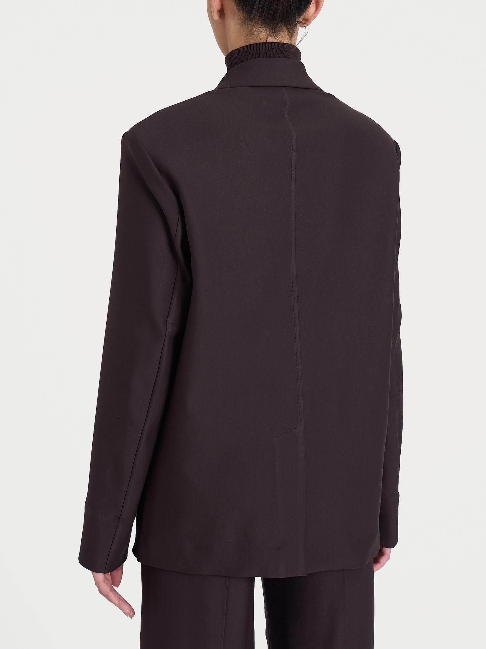 Ragno Compact Blazer Over Due Bottoni Chocolate Torte