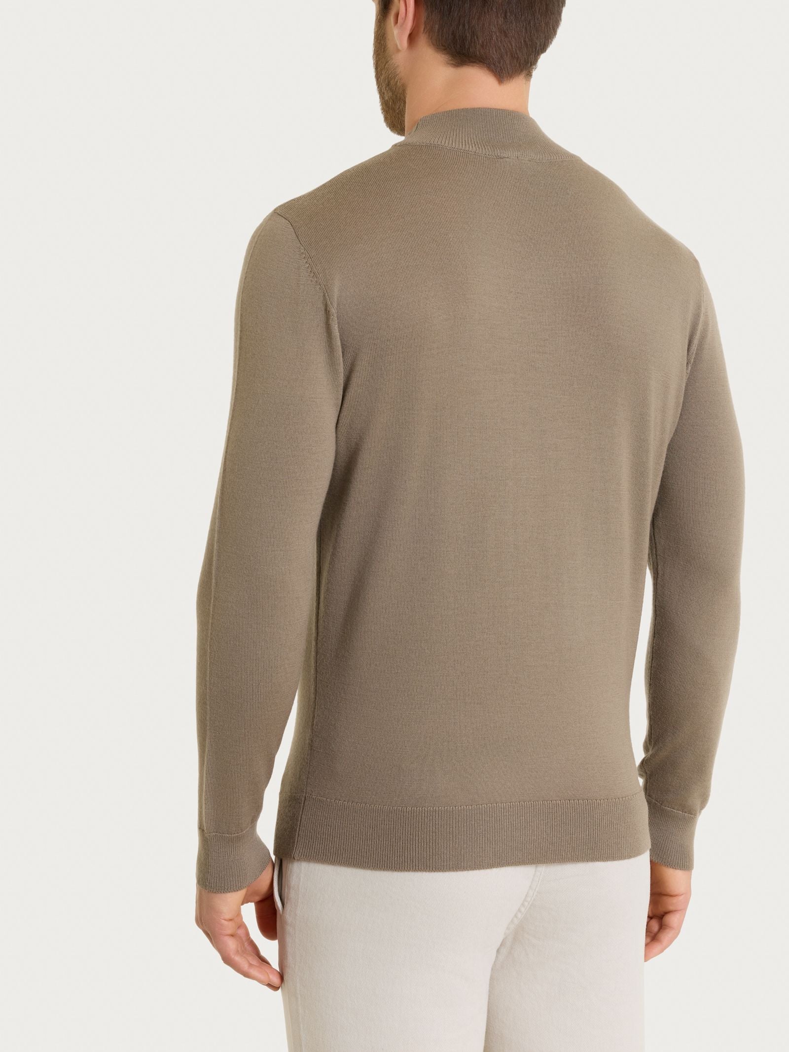 Ragno Merino Soft Lupetto lana uomo Weathered Teak