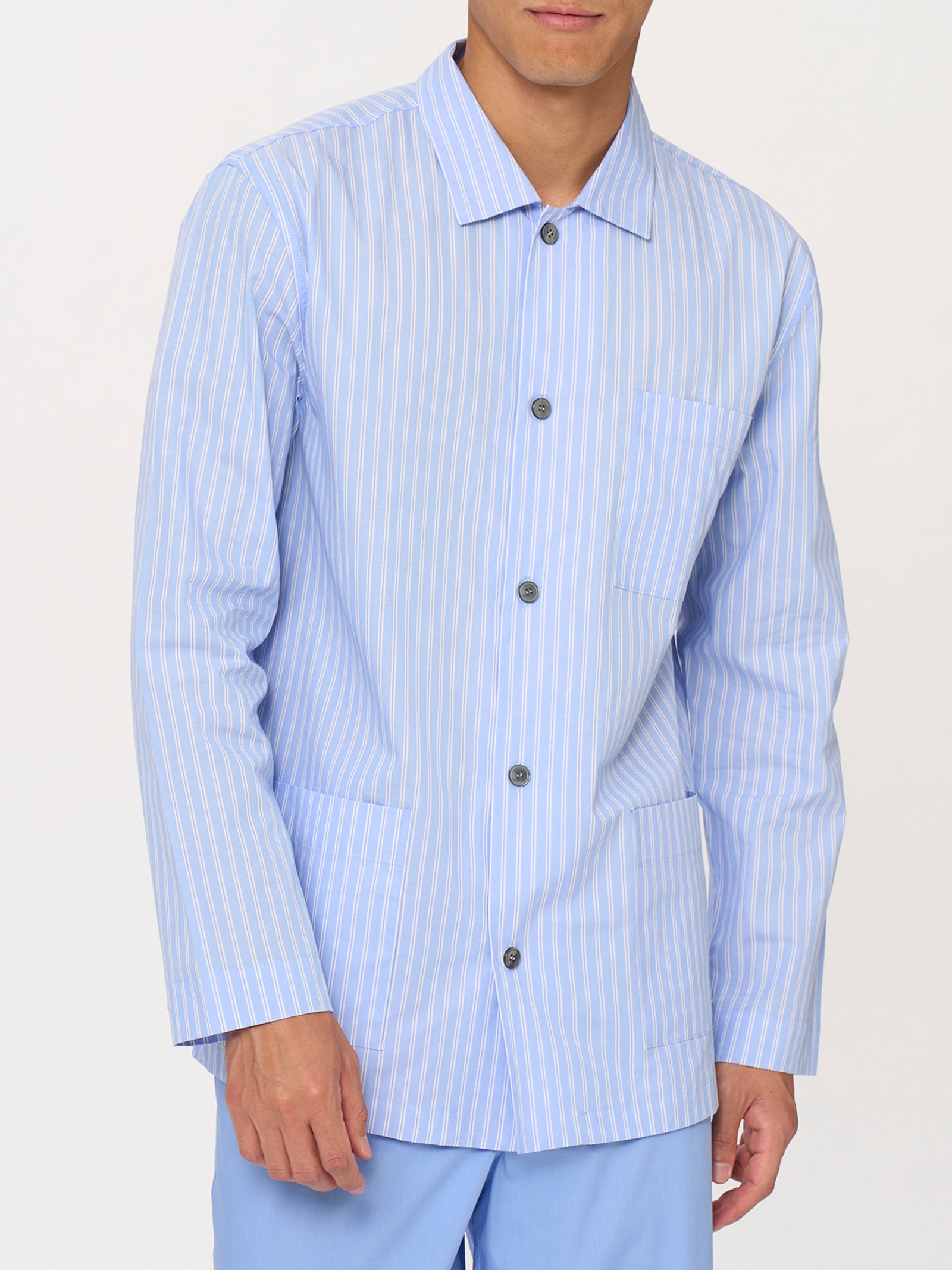 Ragno Pigiama Aperto Uomo Cotone Fant. Lavender Lustre
