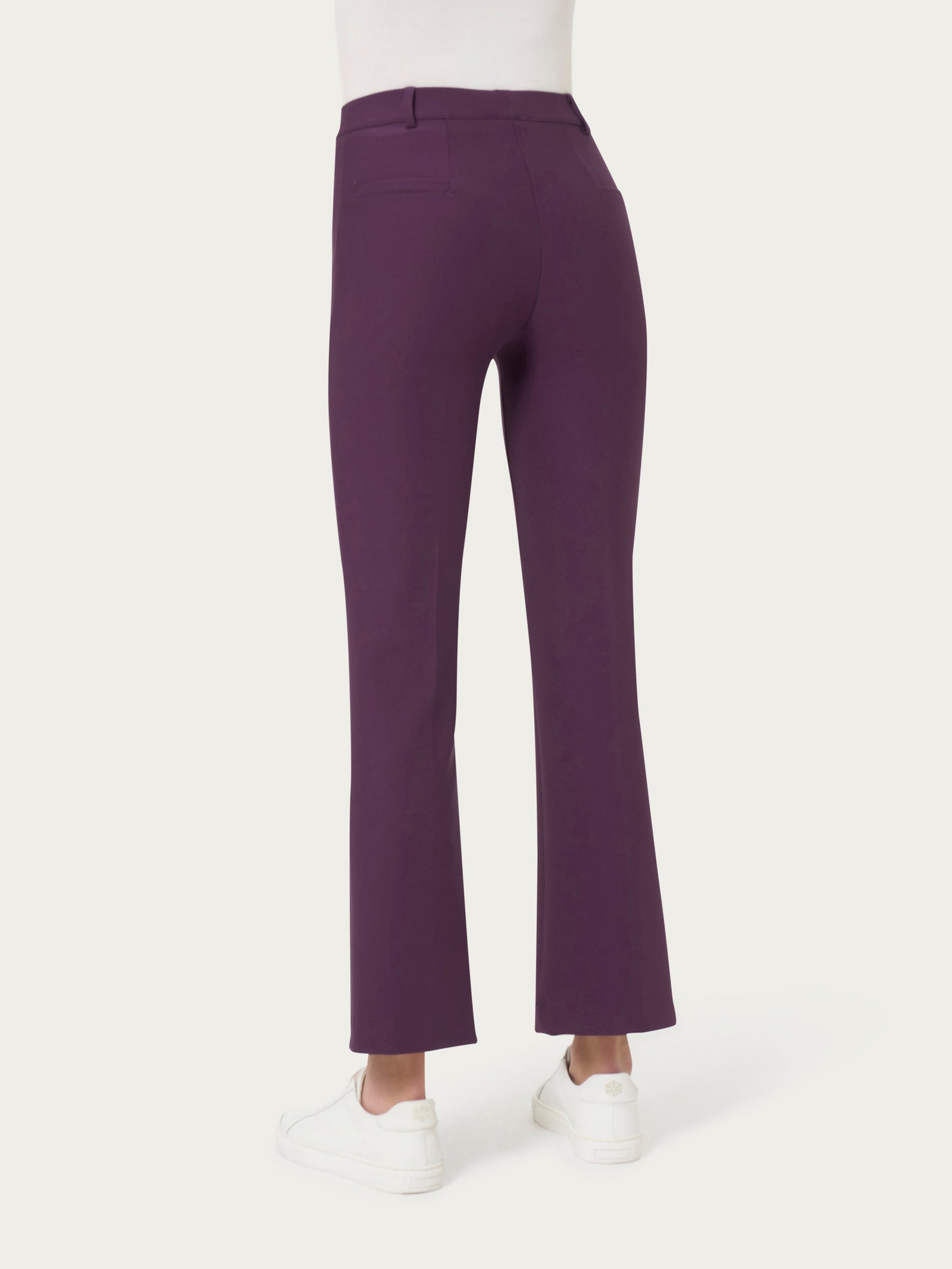Ragno Compact pantalone flare Plum Perfect caviglia