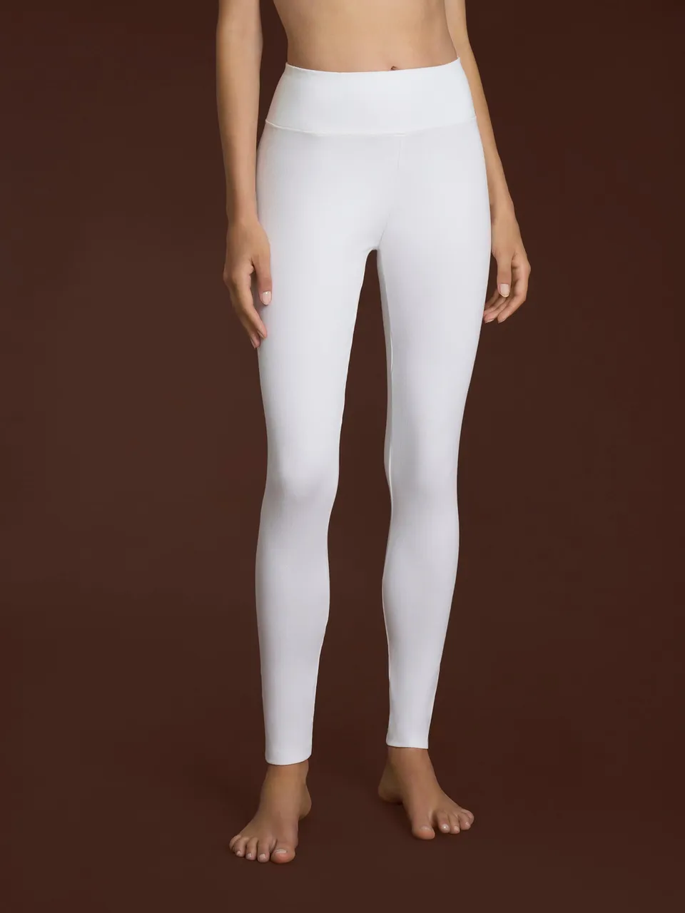 Ragno beYOUtiful Leggings Maglia Denim Bianco Cotone