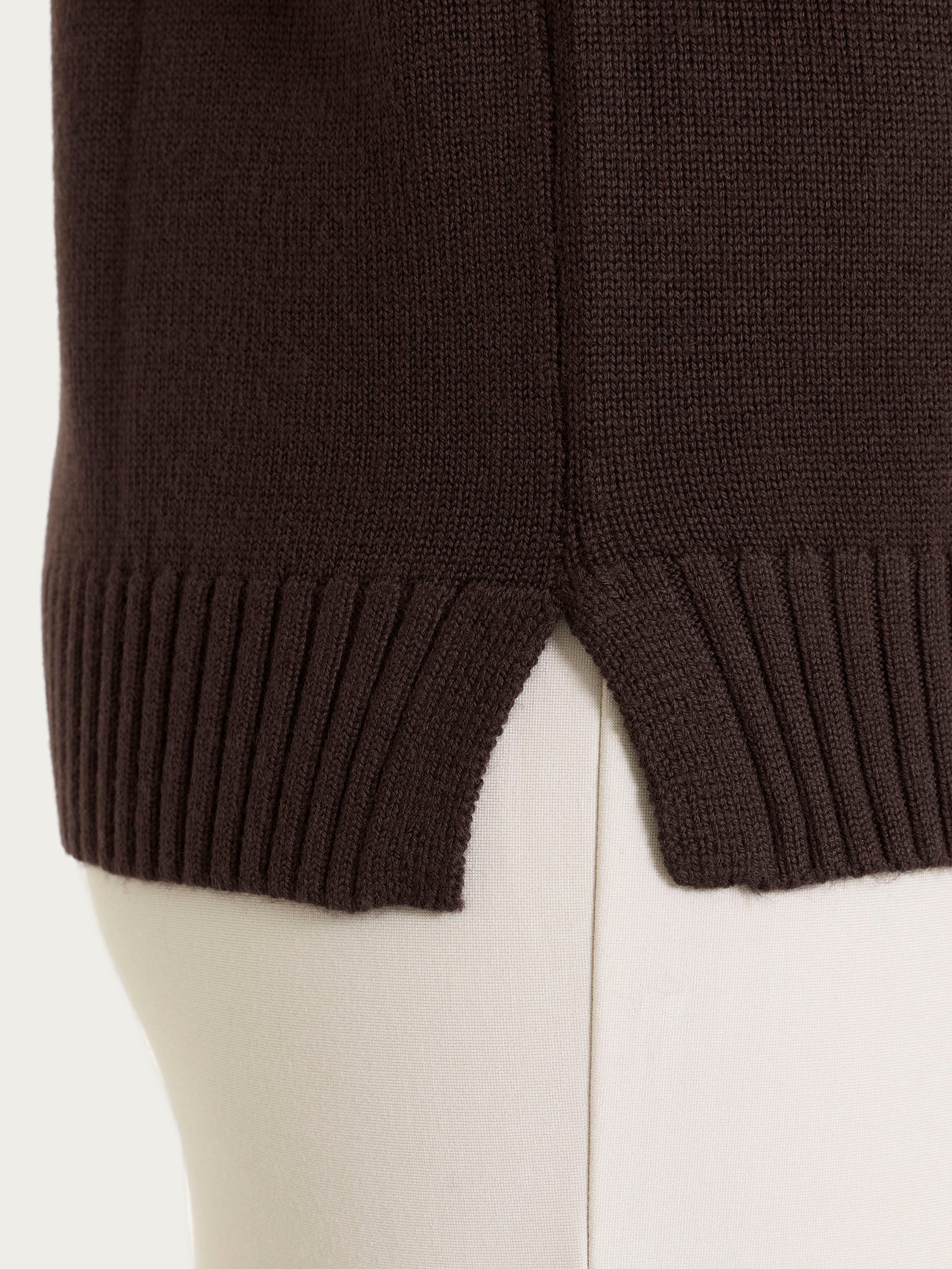 Ragno Merino Soft Girocollo maglia donna Chocolate Torte lana