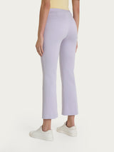 Ragno Satin Power pantaloni flare cropped Thistle elasticizzati