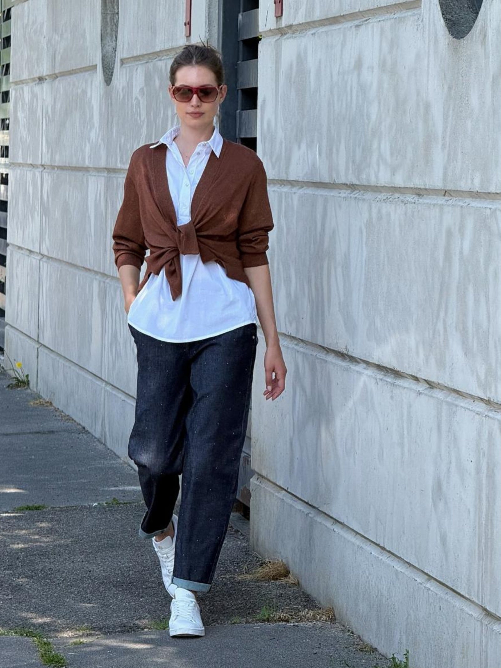 Ragno Cardigan Aperto Lurex Summertime Cappuccino