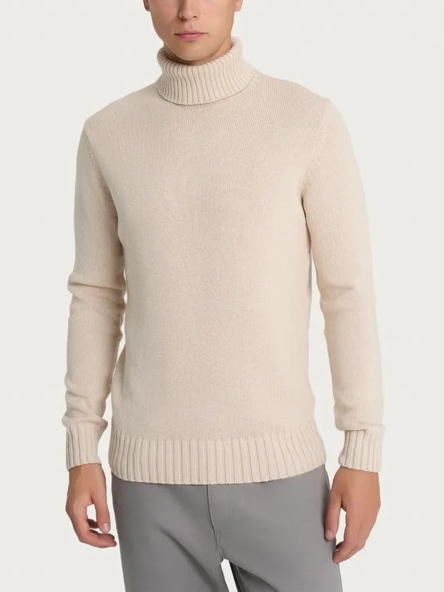 Ragno Nice Wool Dolcevita Uomo Champignon