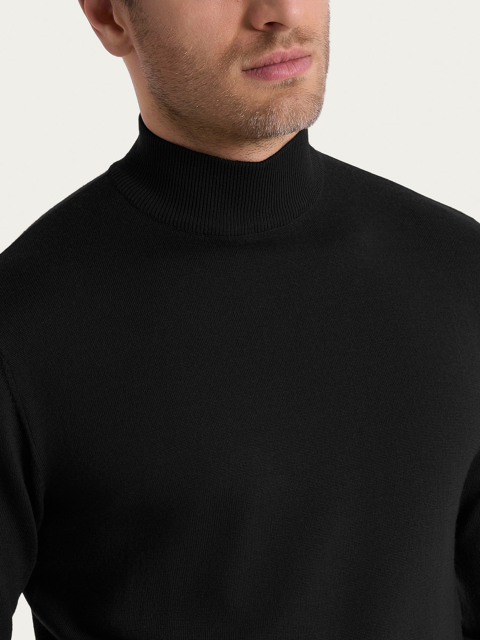 Ragno Merino Soft Lupetto maglione lana nero