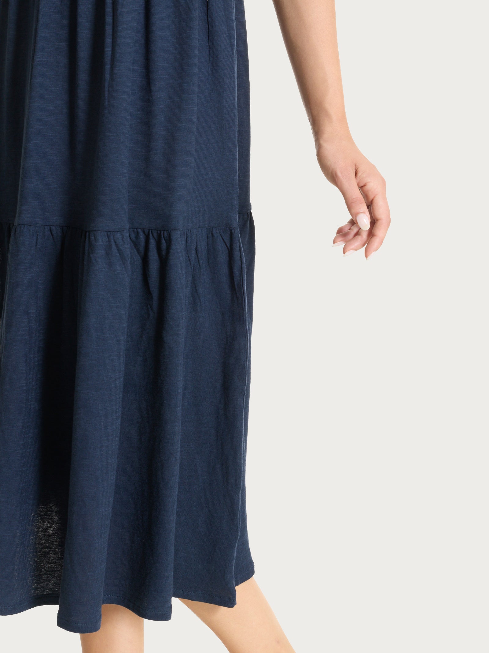 Ragno Jersey Cotone abito lungo Bleu manichine cotone