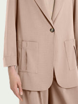 Ragno Super Natural Blazer Warm Taupe Giacca 1 Bottone