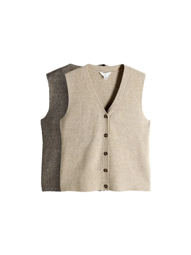 Geo Next The Set gilet maglia lana donna 2 pezzi morbido