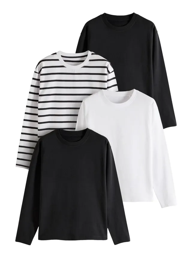 The Set t-shirt donna maniche lunghe pesanti 4 pezzi