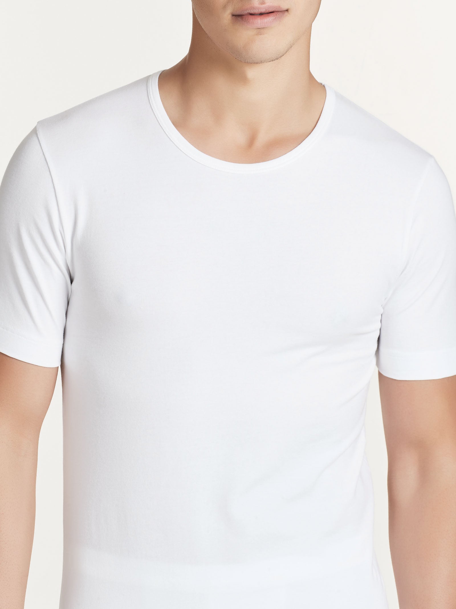 Ragno Comfort Maglietta Girocollo Cotone Bianco Uomo