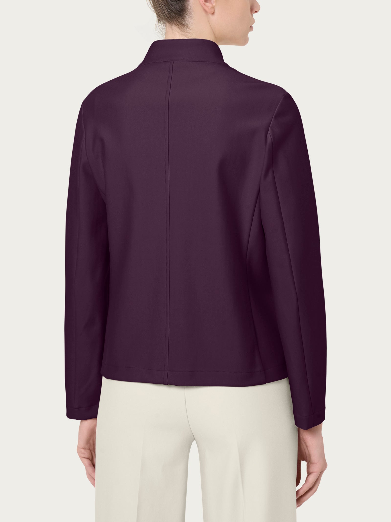 Ragno Compact Blazer Corto Plum Perfect due bottoni