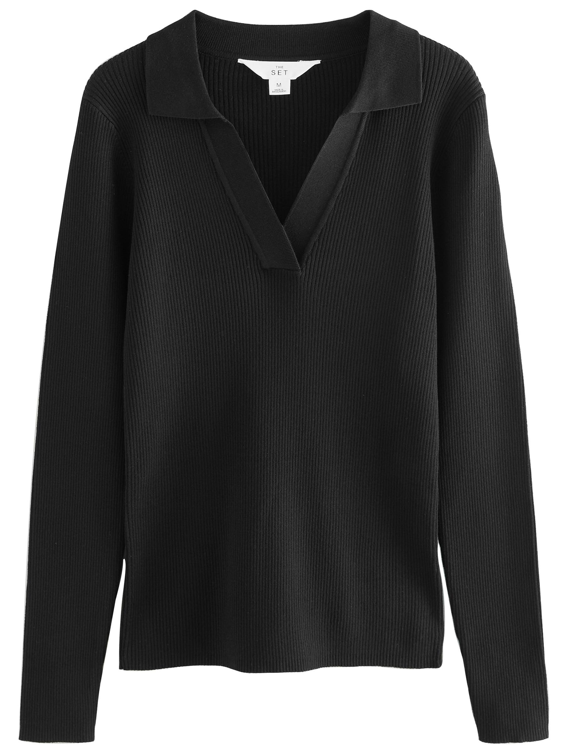 Next The Set maglione coste scollo V 2 pezzi donna