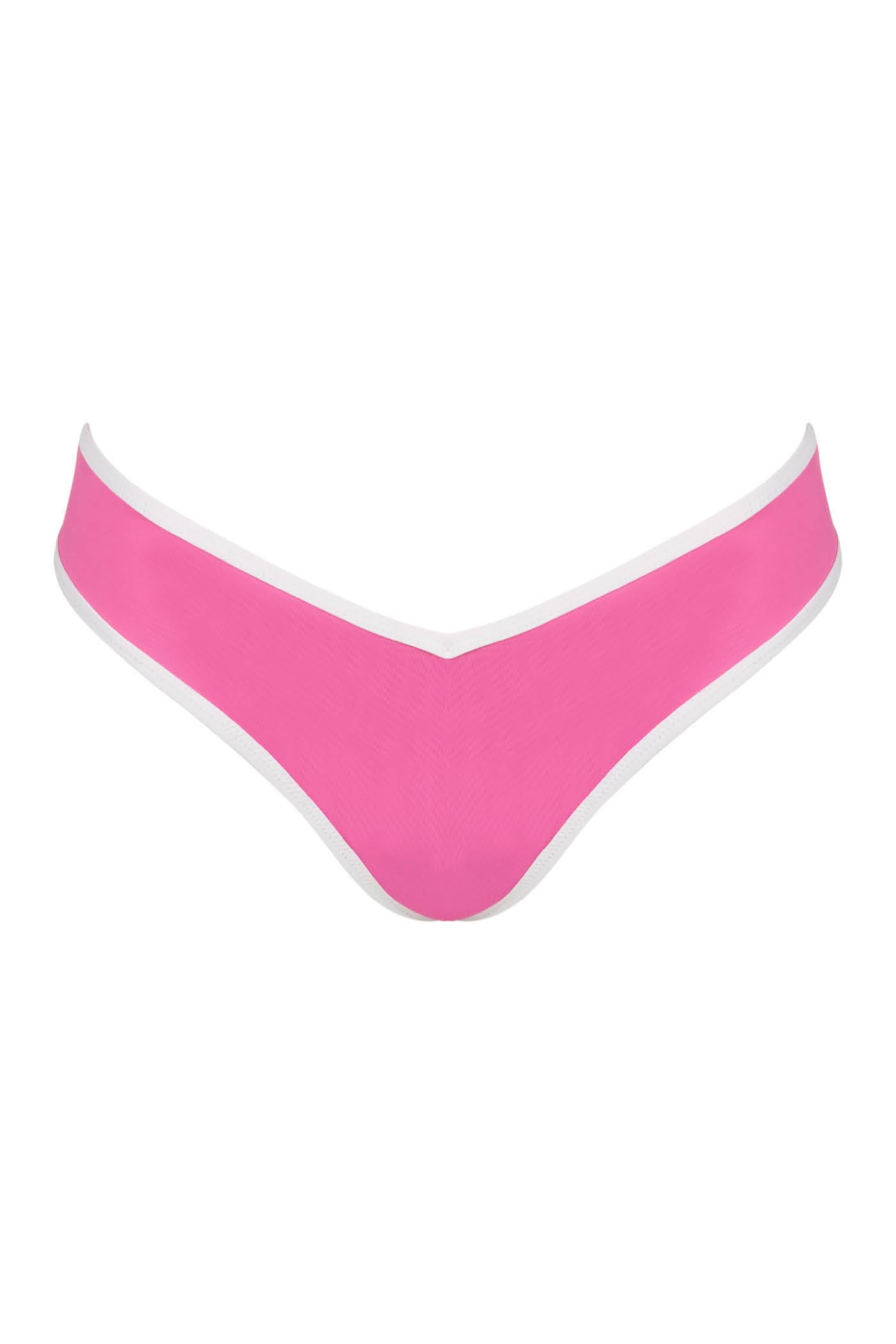 Goldenpoint Bubble Gum Brasiliana Taglio V bikini tinta unita